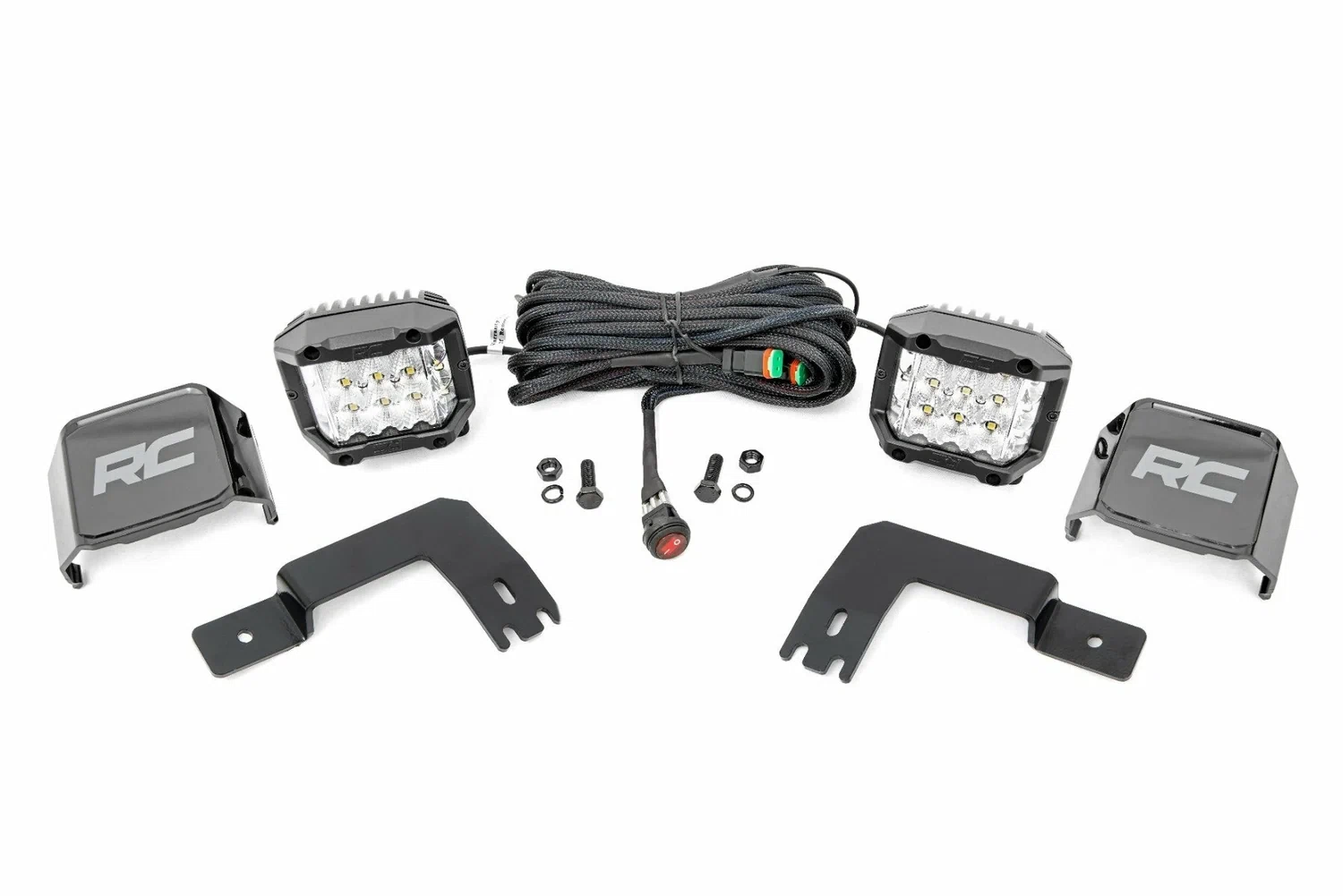 Fits Polaris Xpedition ADV-5 LED Light Under Bed Mount 2_ Chrome Pair 93190